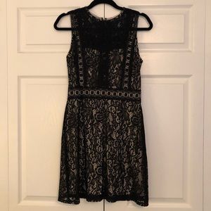NWT Juniors Black Lace Short Tank Dress